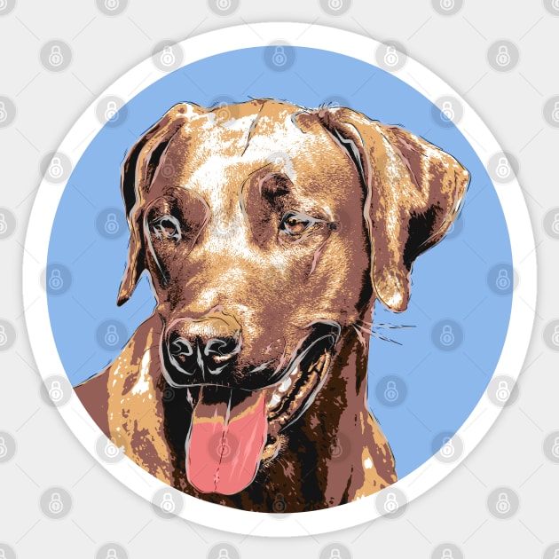 Rhodesian Ridgeback Sticker by Worldengine